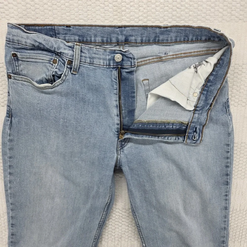 Levis 511 Slim Straight Jeans Mens 38x32 Blue Denim Mid Rise Stretch 04511-2305